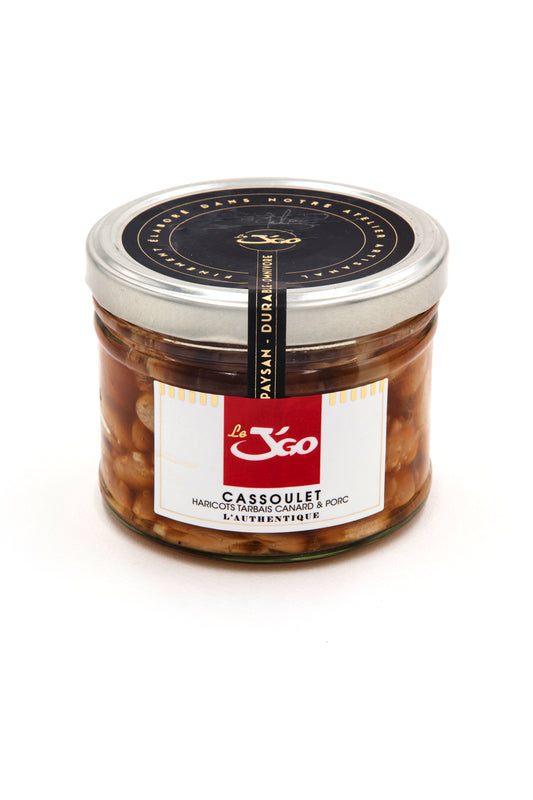 Cassoulet aux haricots Tarbais, canard et porc