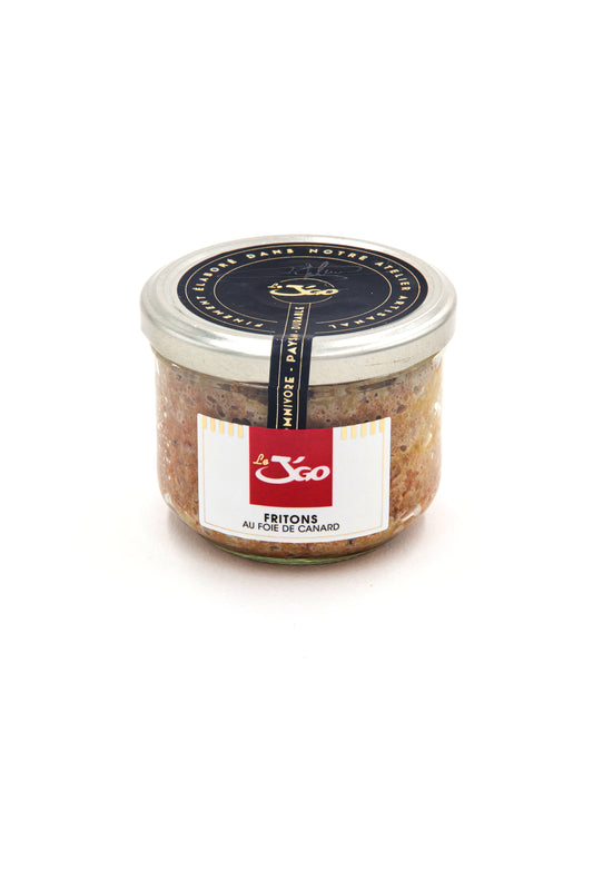 Fritons de canard avec foie gras