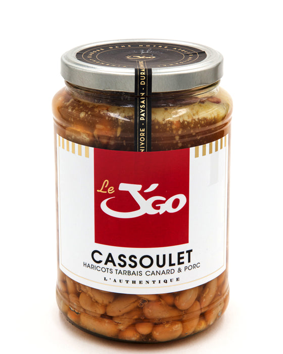 Cassoulet aux haricots tarbais, canard et porc