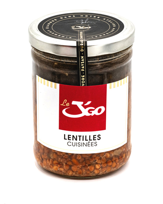 Lentilles cuisinés