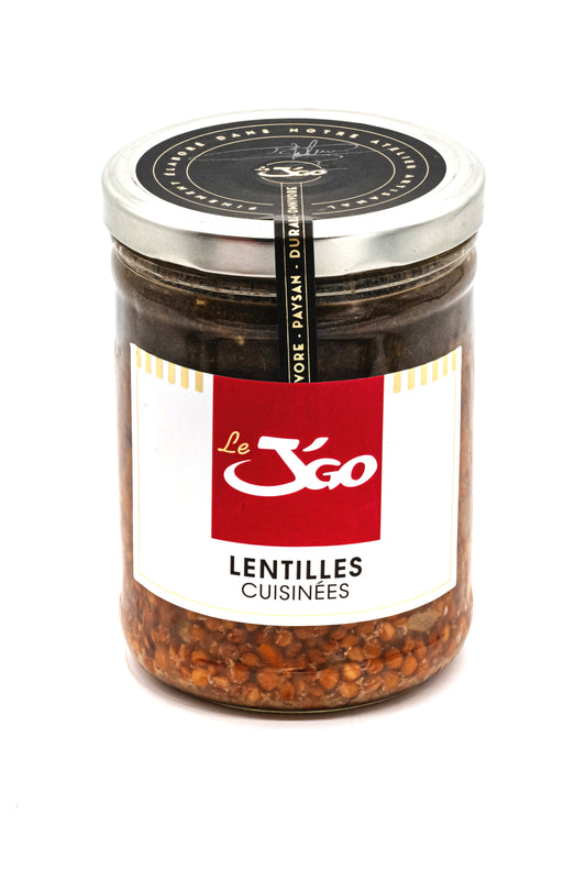 Lentilles cuisinés